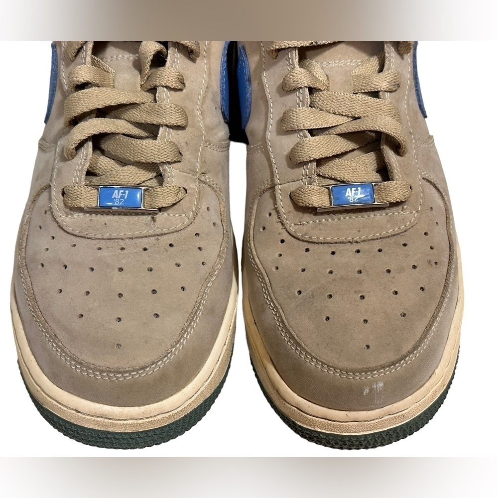 Vtg RARE Nike Air Force 1 Low AF1 Youth Linen University Blue 315122-241 Sz 7Y﻿ - Picture 5 of 10